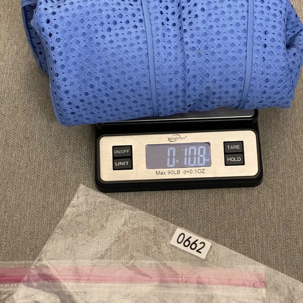 Ann Taylor Women's Dress sleeveless periwinkle blue SZ 8P geometric eyelet look. - Picture 6 of 6